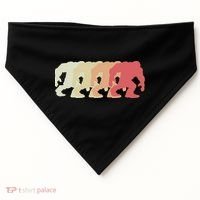 Bigfoot Silhouette Retro Sasquatch USA-Made Doggie Bandana thumb 0
