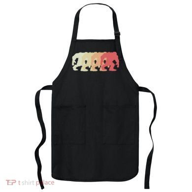 Bigfoot Silhouette Retro Sasquatch Apron