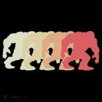 Bigfoot Silhouette Retro Sasquatch Apron thumb 3