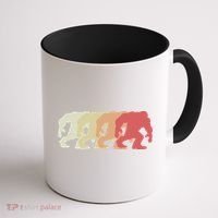 Bigfoot Silhouette Retro Sasquatch Coffee Mug thumb 1