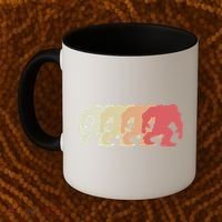 Bigfoot Silhouette Retro Sasquatch Coffee Mug thumb 2