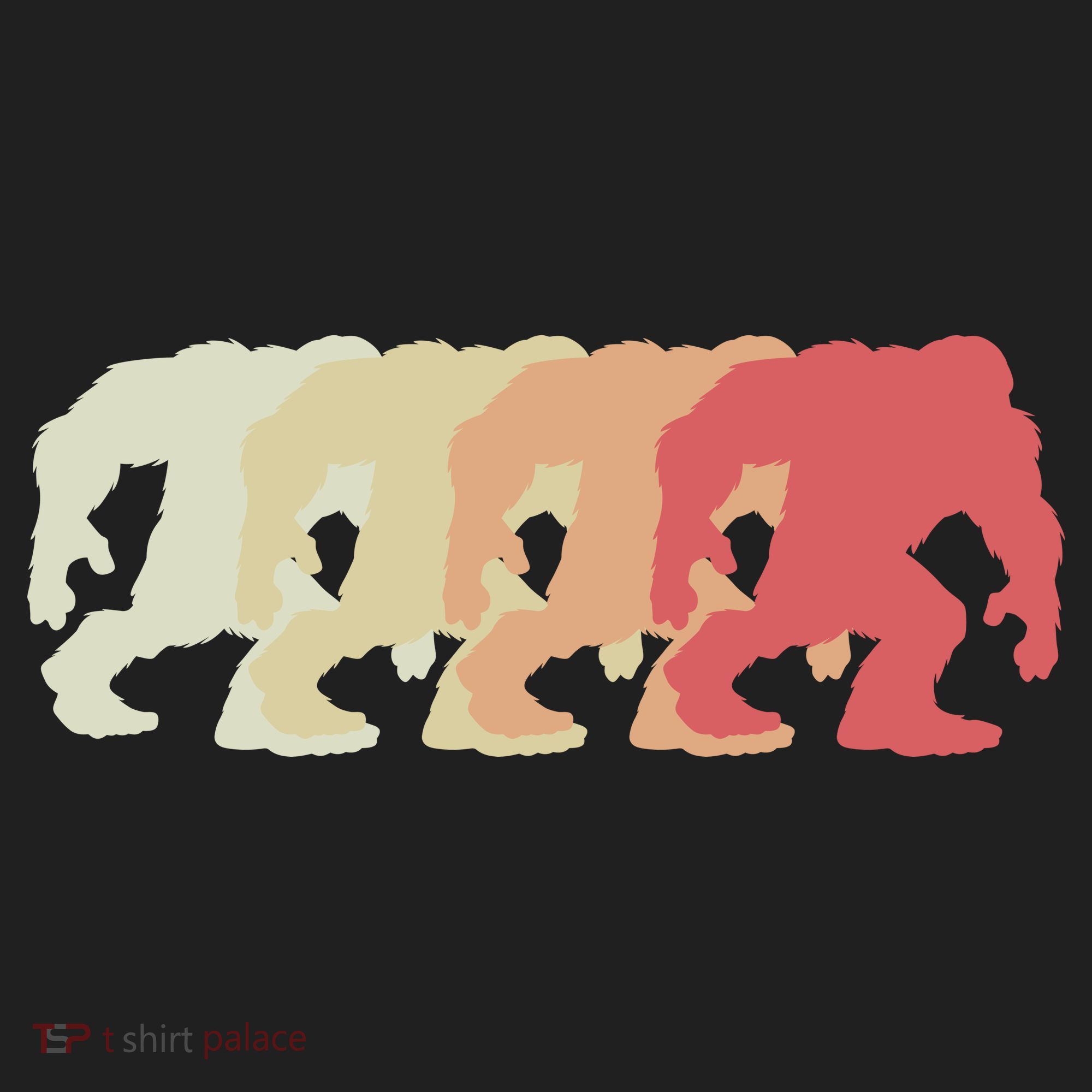 Bigfoot Silhouette Retro Sasquatch Beanie