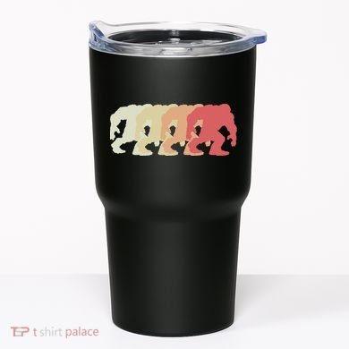 Bigfoot Silhouette Retro Sasquatch Tumbler