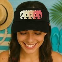 Bigfoot Silhouette Retro Sasquatch Visor thumb 2