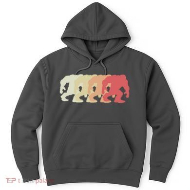 Bigfoot Silhouette Retro Sasquatch Hoodie