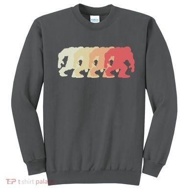 Bigfoot Silhouette Retro Sasquatch Sweatshirt