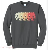 Bigfoot Silhouette Retro Sasquatch Sweatshirt thumb 0