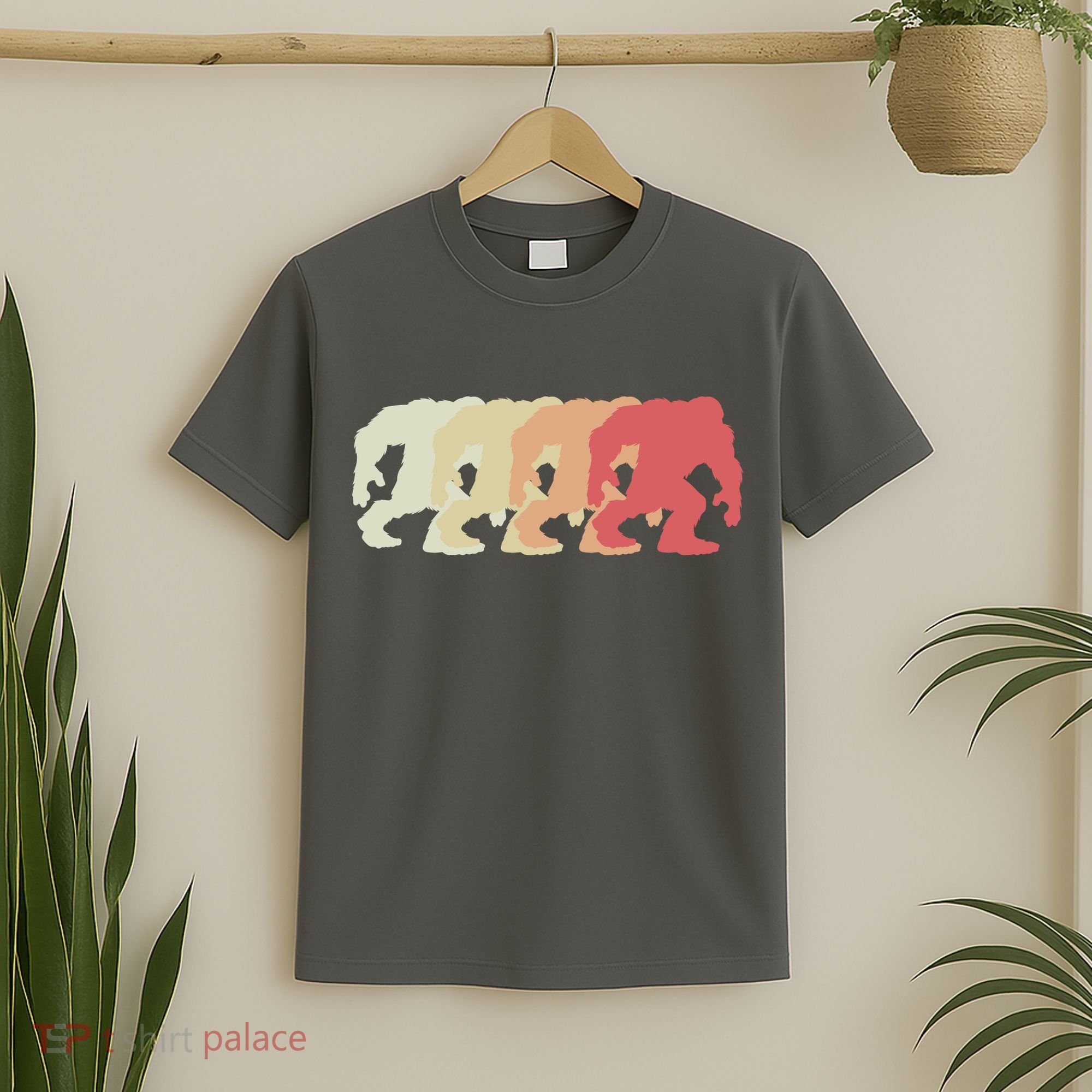 Bigfoot Silhouette Retro Sasquatch T-Shirt