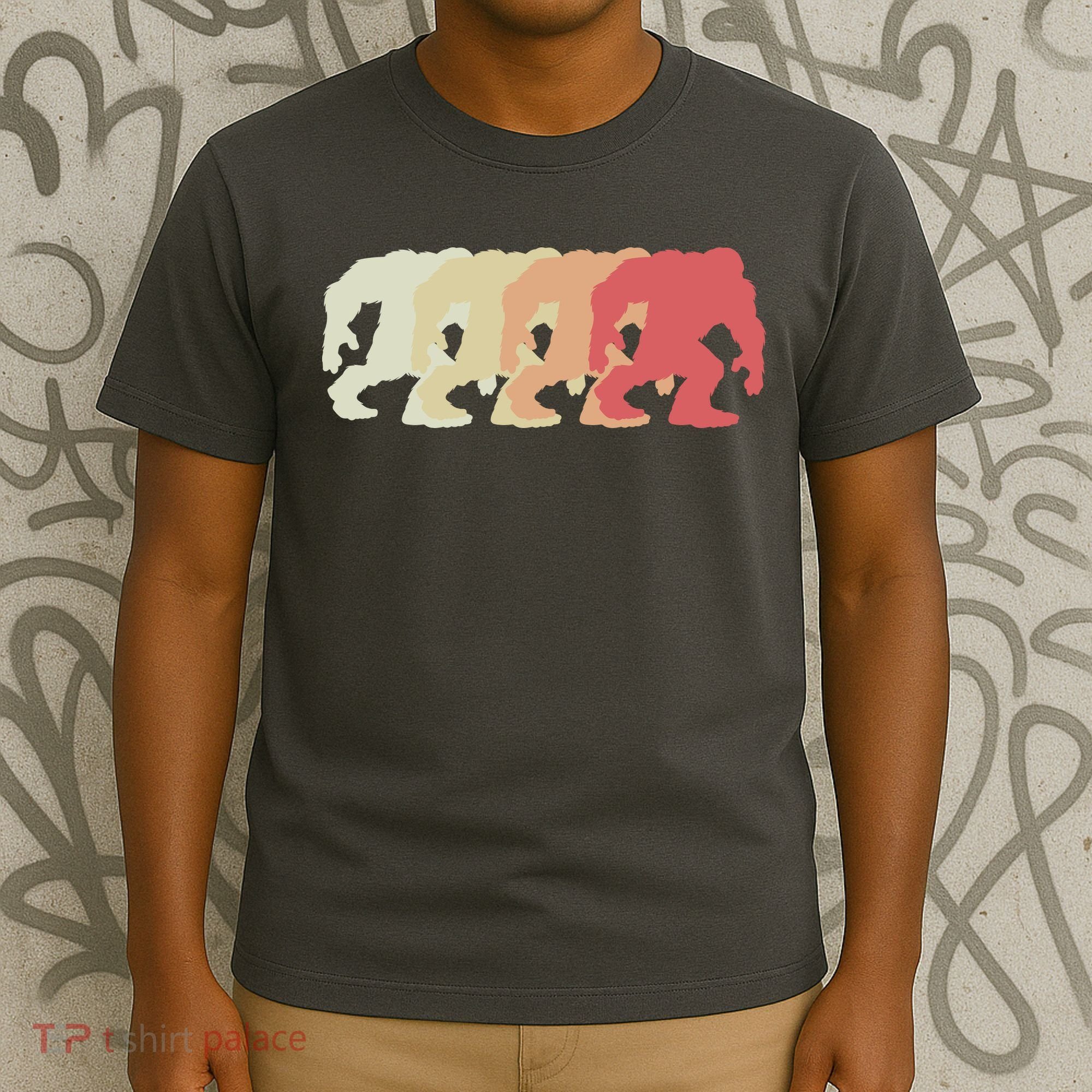 Bigfoot Silhouette Retro Sasquatch T-Shirt