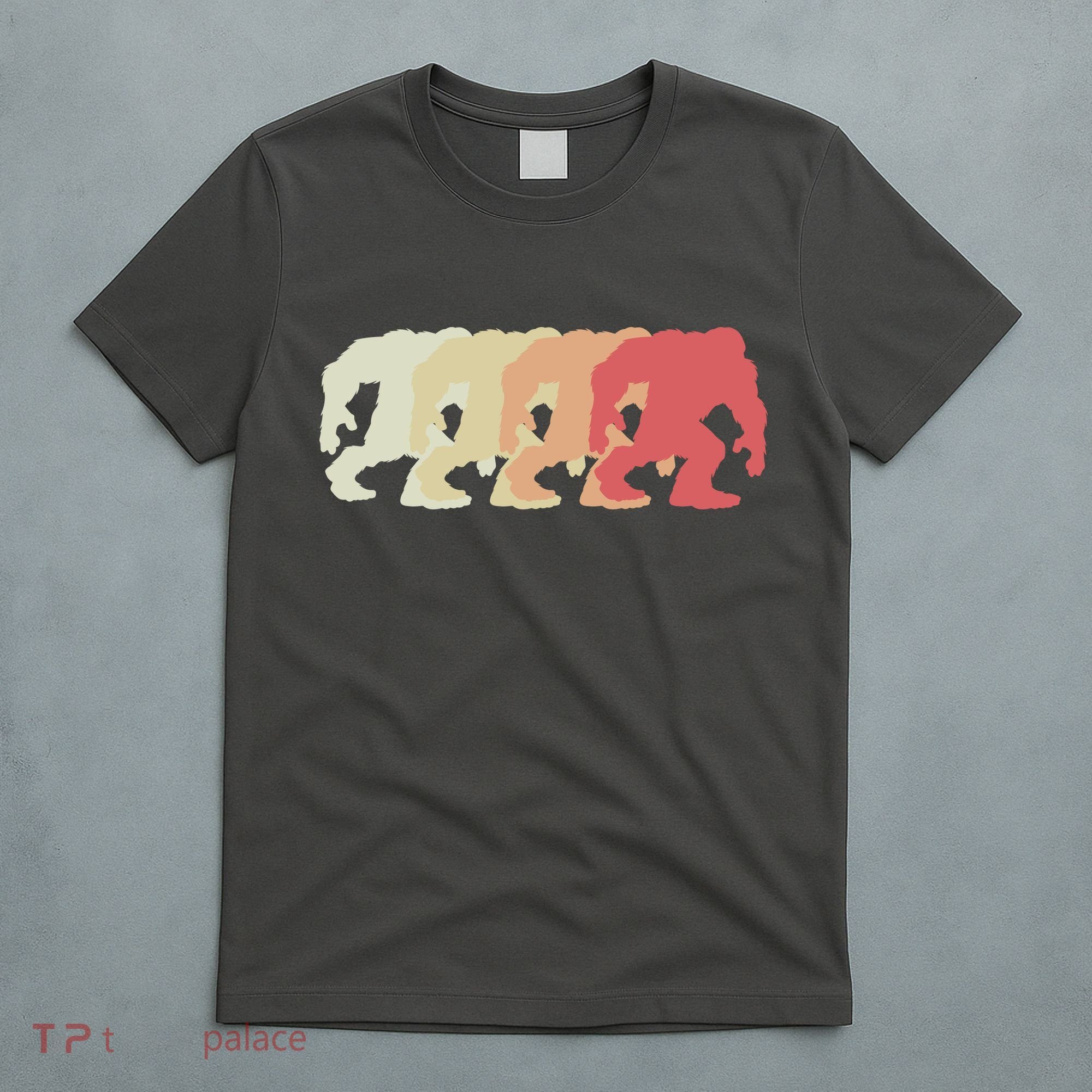 Bigfoot Silhouette Retro Sasquatch T-Shirt