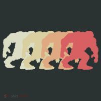 Bigfoot Silhouette Retro Sasquatch Backpack thumb 2