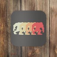 Bigfoot Silhouette Retro Sasquatch Coaster thumb 0
