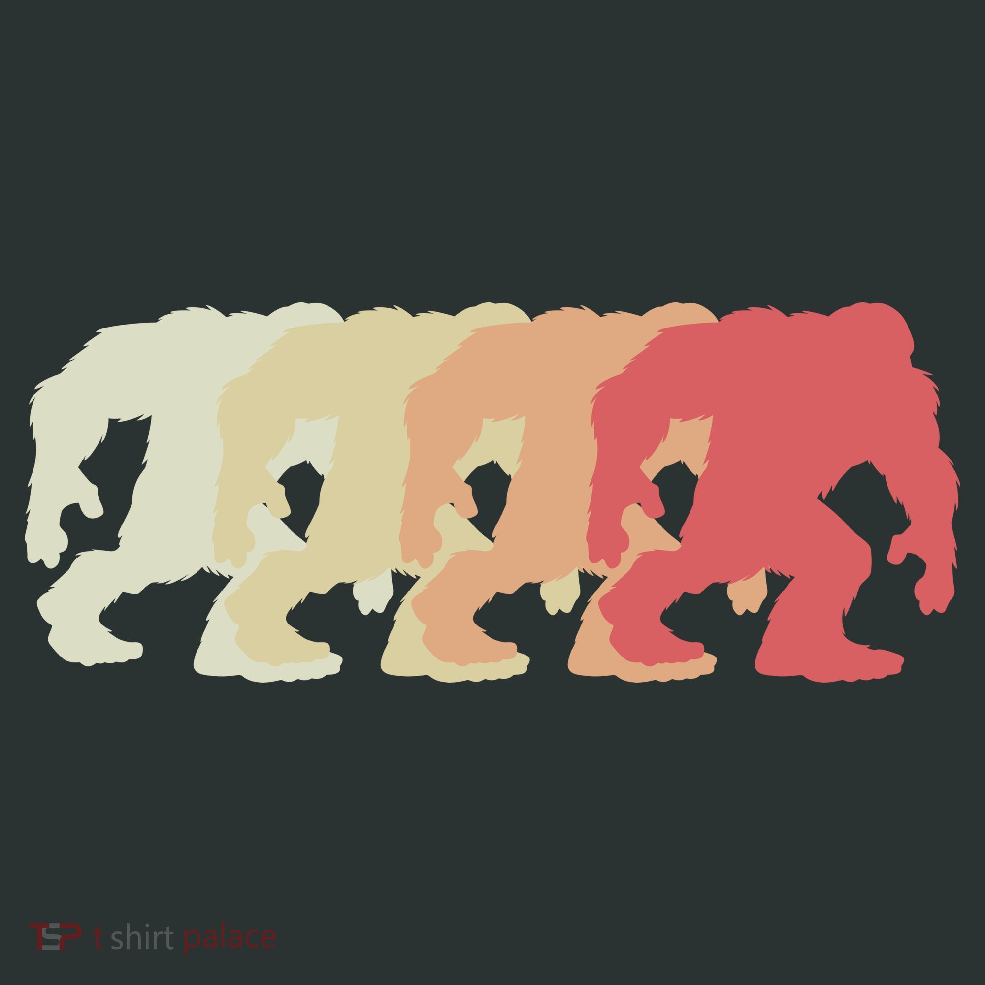 Bigfoot Silhouette Retro Sasquatch Toddler T-Shirt