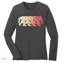 Bigfoot Silhouette Retro Sasquatch Women's Long Sleeve Shirt thumb 0