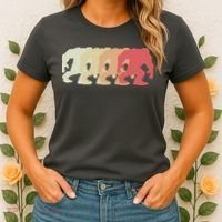 Bigfoot Silhouette Retro Sasquatch Women's T-Shirt thumb 2