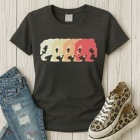Bigfoot Silhouette Retro Sasquatch Women's T-Shirt thumb 3