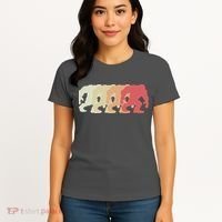 Bigfoot Silhouette Retro Sasquatch Women's T-Shirt thumb 4