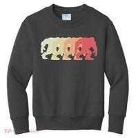 Bigfoot Silhouette Retro Sasquatch Kids Sweatshirt thumb 0