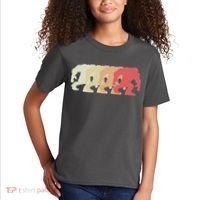 Bigfoot Silhouette Retro Sasquatch Kids T-Shirt thumb 2