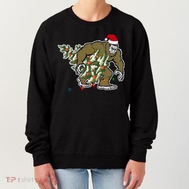 Bigfoot Stole Christmas Women's Sweatshirt