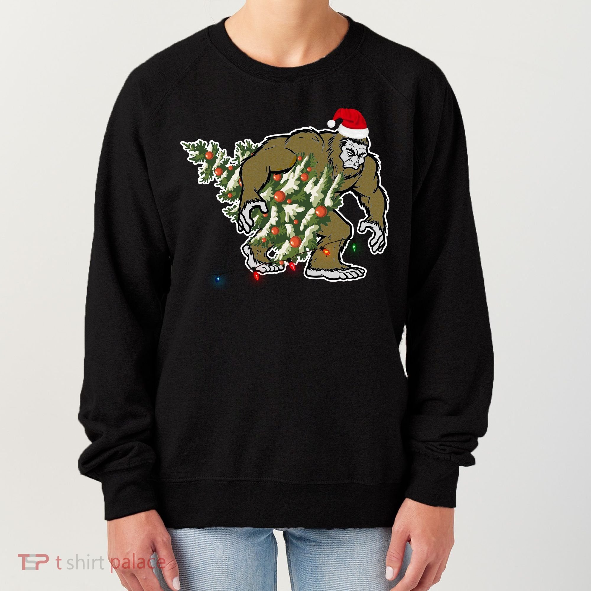Bigfoot Stole Christmas Women's Sweatshirt