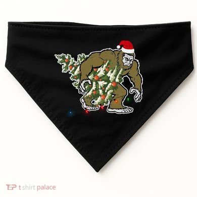 Bigfoot Stole Christmas USA-Made Doggie Bandana