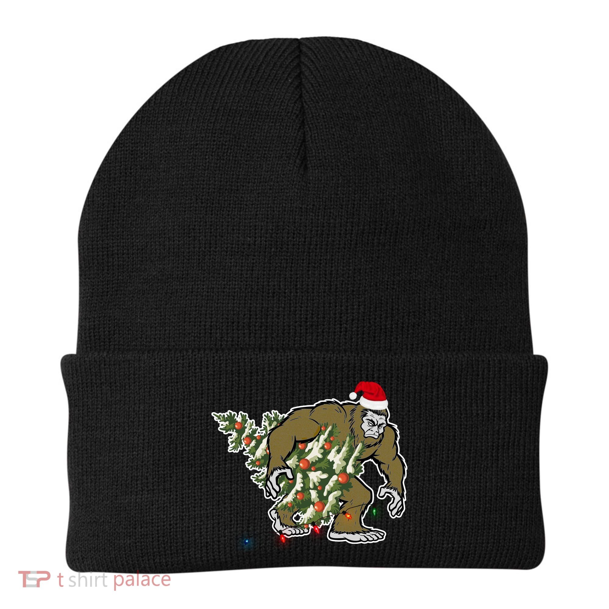 Bigfoot Stole Christmas Beanie