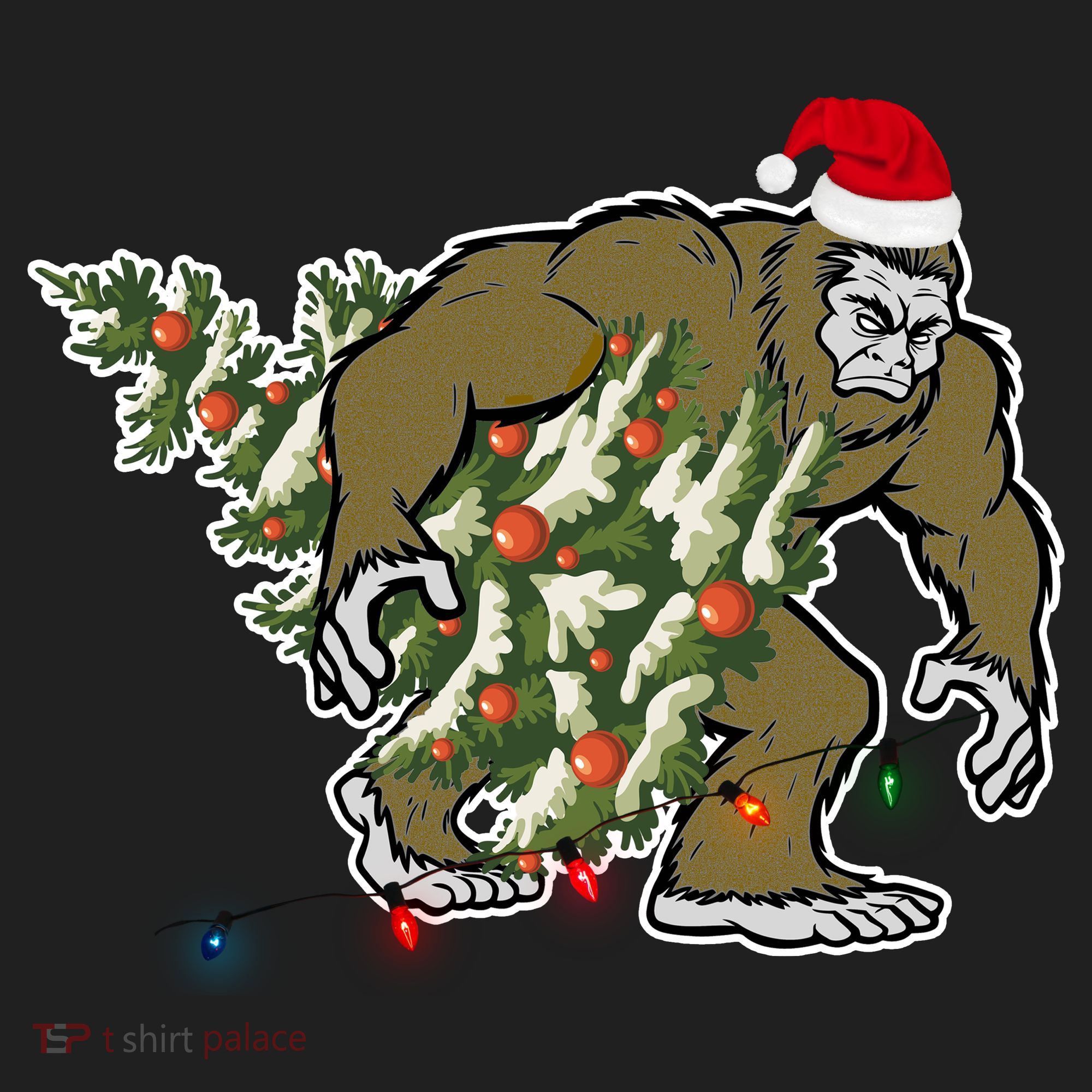 Bigfoot Stole Christmas Beanie