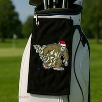 Bigfoot Stole Christmas Golf Towel thumb 2