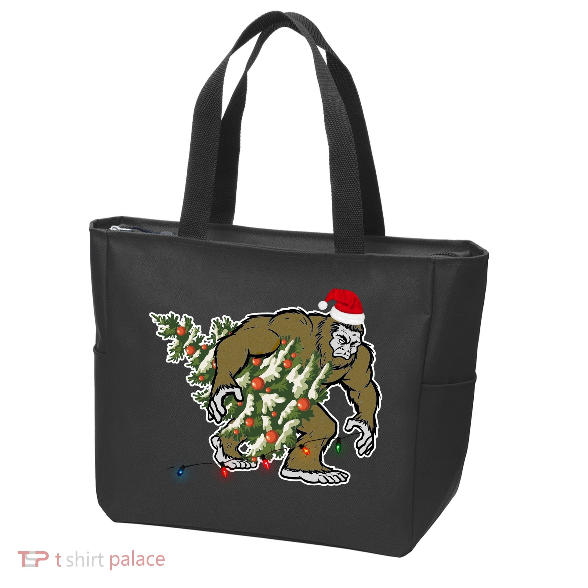 Bigfoot Stole Christmas Tote Bag