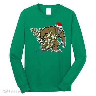 Bigfoot Stole Christmas Long Sleeve Shirt