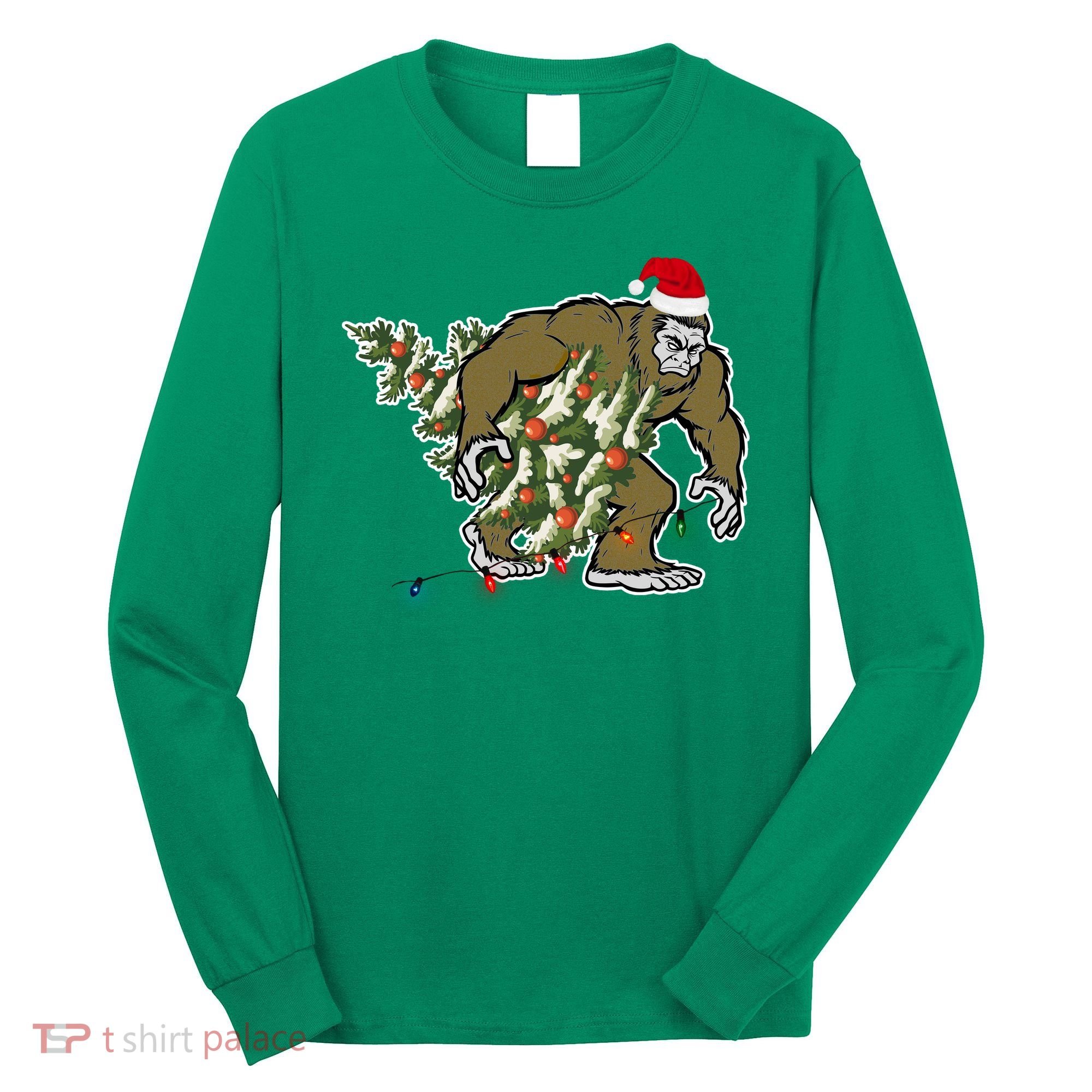 Bigfoot Stole Christmas Long Sleeve Shirt