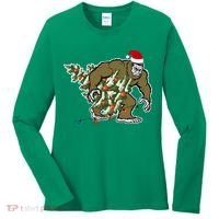 Bigfoot Stole Christmas Women's Long Sleeve Shirt thumb 0