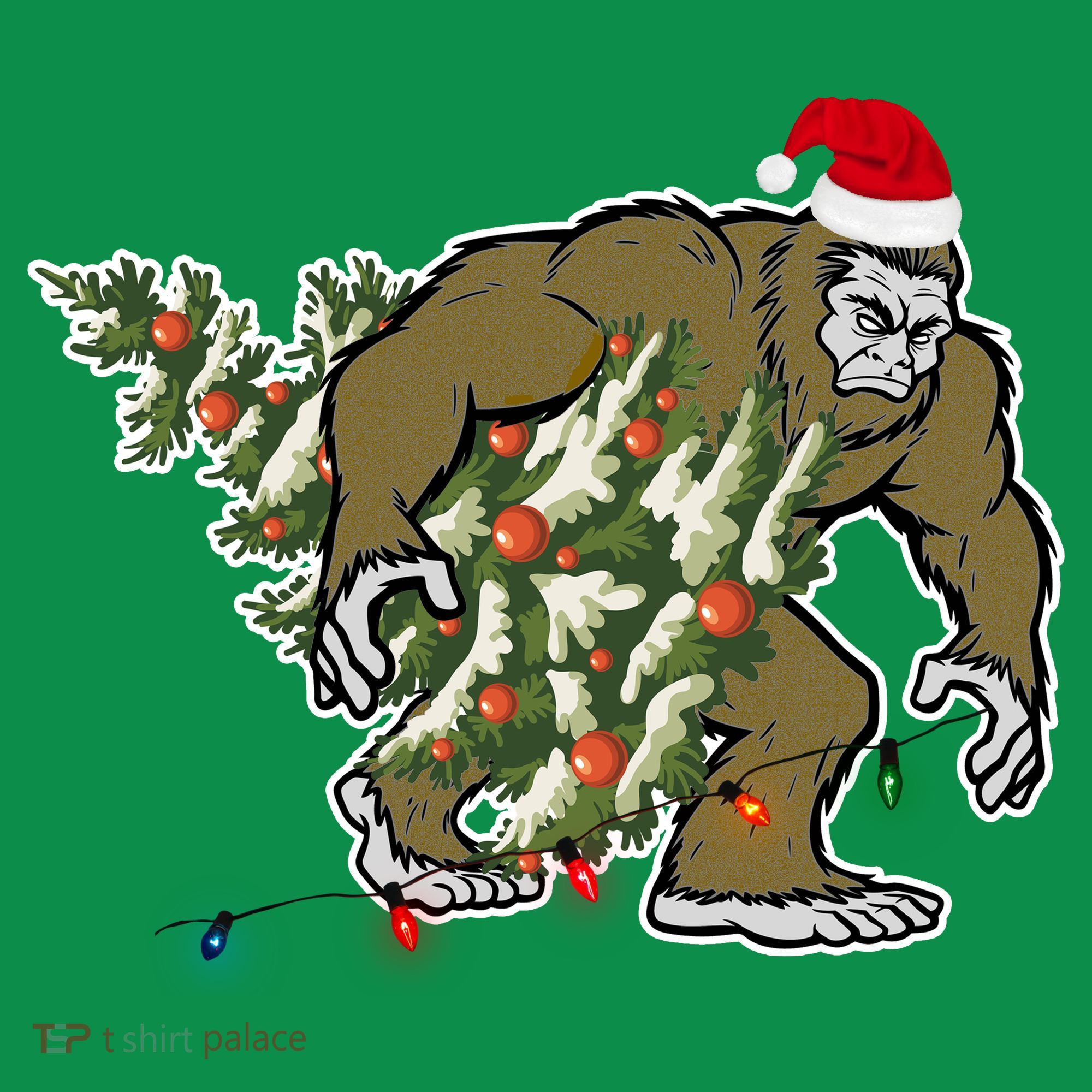 Bigfoot Stole Christmas Women's T-Shirt