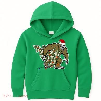 Bigfoot Stole Christmas Kids Hoodie