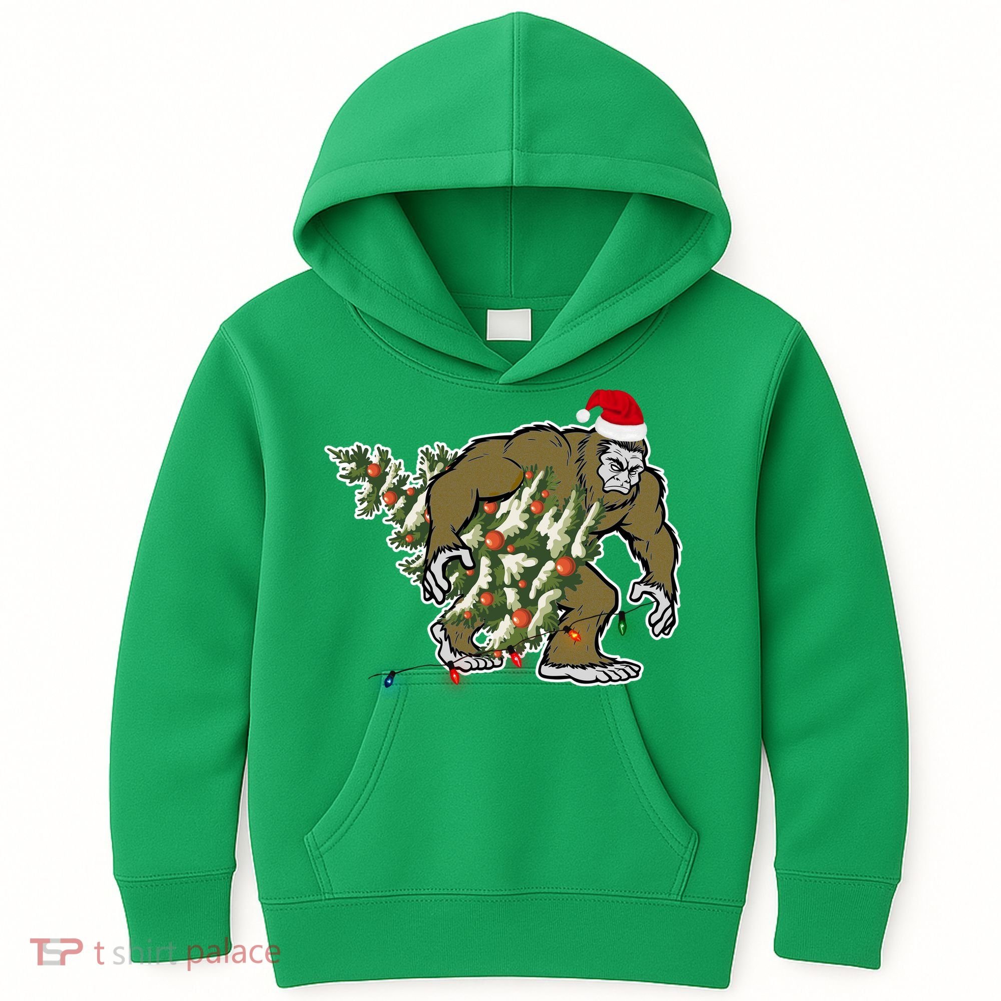 Bigfoot Stole Christmas Kids Hoodie