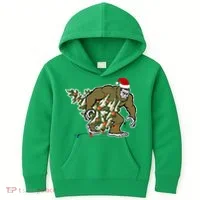 Bigfoot Stole Christmas Kids Hoodie thumb 0