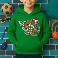 Bigfoot Stole Christmas Kids Hoodie thumb 2