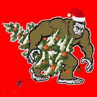 Bigfoot Stole Christmas Santa Hat thumb 1