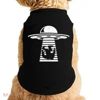 Bigfoot UFO Abduction Believe Doggie Tank thumb 0