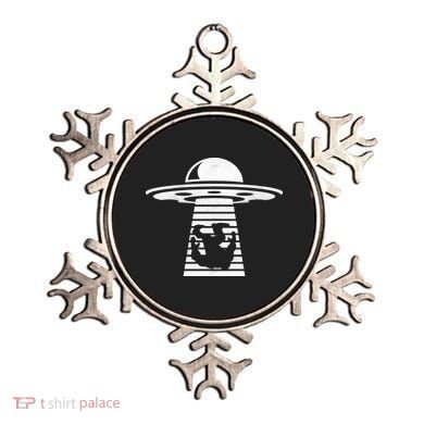 Bigfoot UFO Abduction Believe Ornament