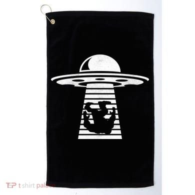 Bigfoot UFO Abduction Believe Golf Towel