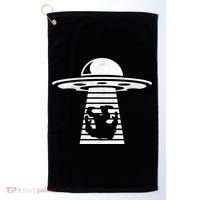 Bigfoot UFO Abduction Believe Golf Towel thumb 0