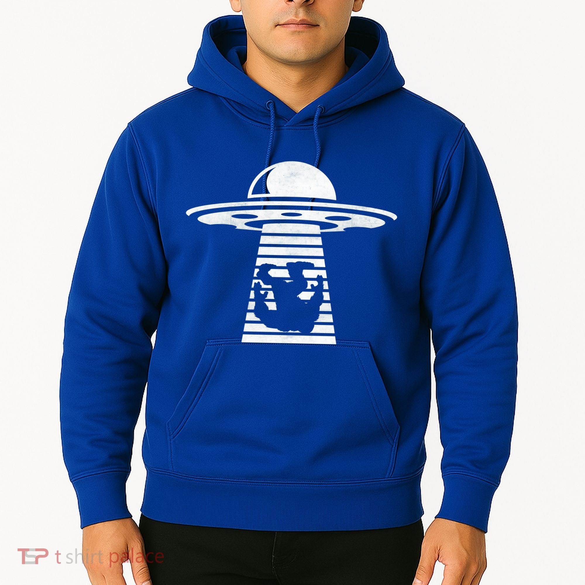 Bigfoot UFO Abduction Believe Hoodie
