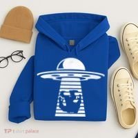 Bigfoot UFO Abduction Believe Hoodie thumb 4