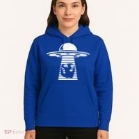 Bigfoot UFO Abduction Believe Hoodie thumb 5