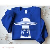 Bigfoot UFO Abduction Believe Sweatshirt thumb 2