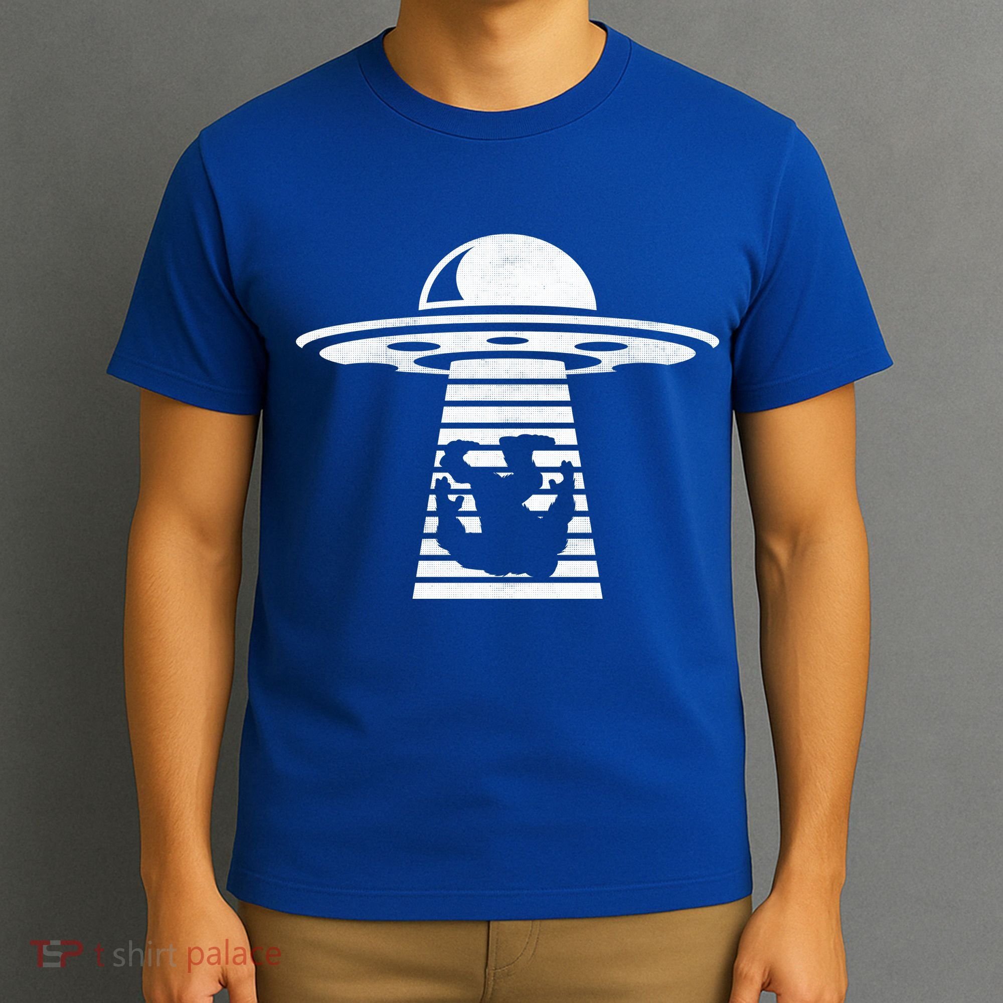 Bigfoot UFO Abduction Believe T-Shirt