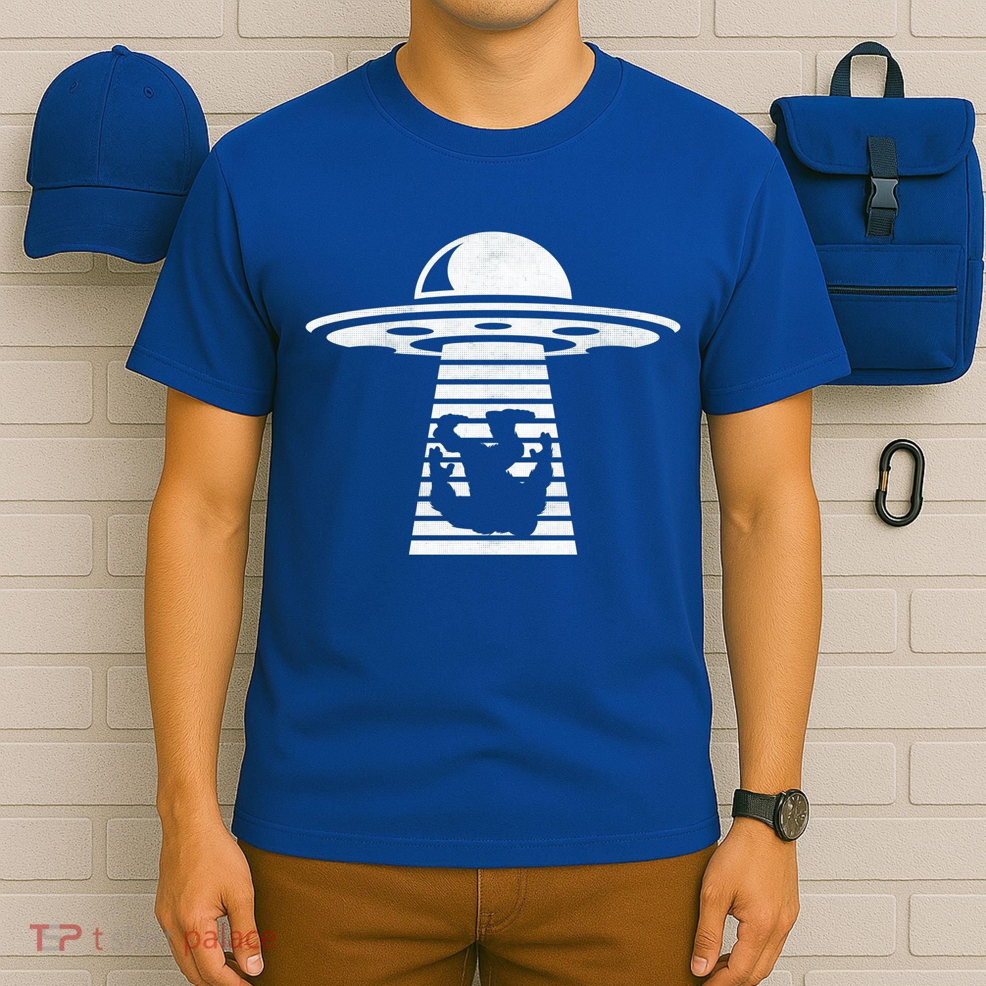 Bigfoot UFO Abduction Believe T-Shirt