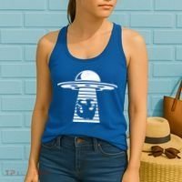 Bigfoot UFO Abduction Believe Women's Tank Top thumb 2